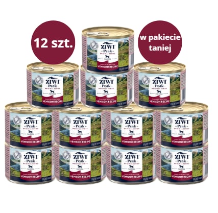 Karma dla psa ZIWI PEAK dziczyzna 12 x 170g