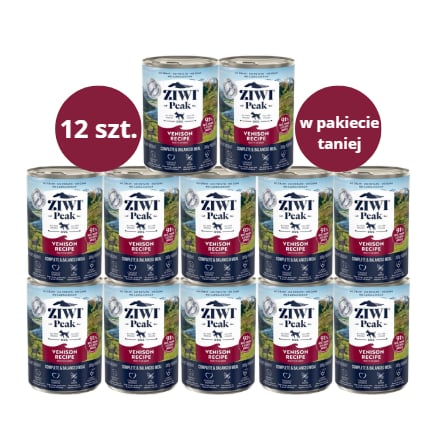 Karma dla psa ZIWI PEAK dziczyzna 12x390g