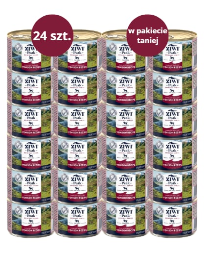 Karma dla psa ZIWI PEAK dziczyzna 24 x 170g Karma dla psa ZIWI PEAK dziczyzna 24 x 170g
