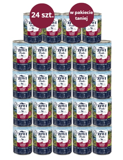 Karma dla psa ZIWI PEAK dziczyzna 24 x 390g
