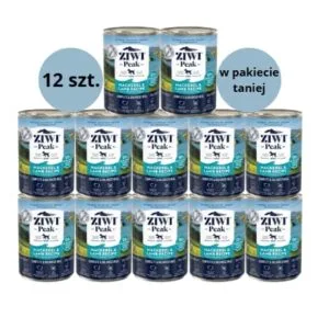 Karma dla psa ZIWI PEAK makrela jagnięcina 12x390g