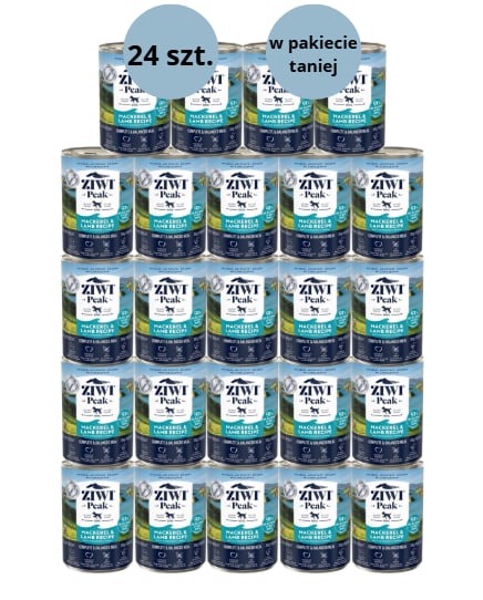 Karma dla psa ZIWI PEAK makrela jagnięcina 24 x 390g