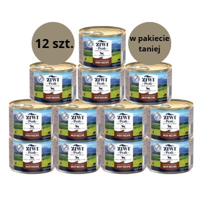 Karma dla psa ZIWI PEAK wołowina 12 x 170g Karma dla psa ZIWI PEAK wołowina 12 x 170g
