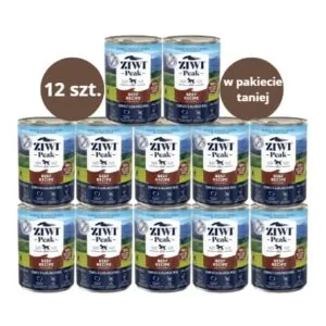 Karma dla psa ZIWI PEAK wołowina 12x390g