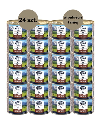 Karma dla psa ZIWI PEAK wołowina 24 x 170g Karma dla psa ZIWI PEAK wołowina 24 x 170g