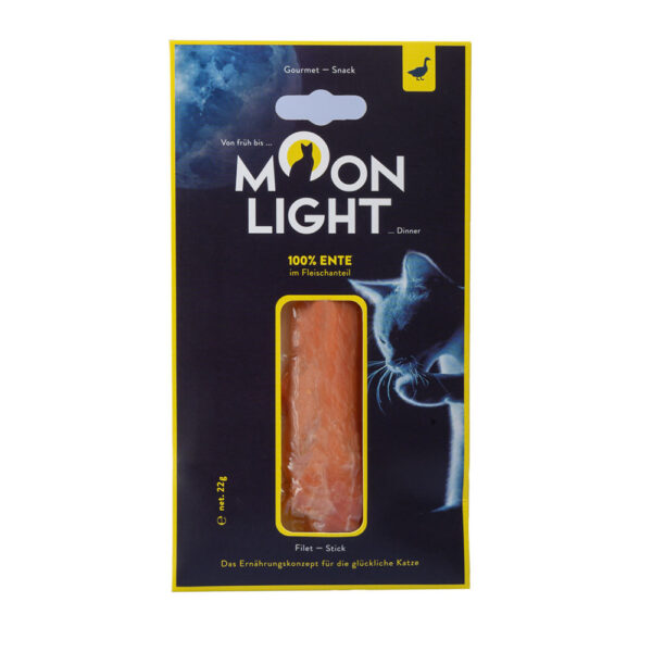 Przysmaki dla kota MOONLIGHT DINNER filet kaczki 22g Przysmaki dla kota MOONLIGHT DINNER filet kaczki 22g