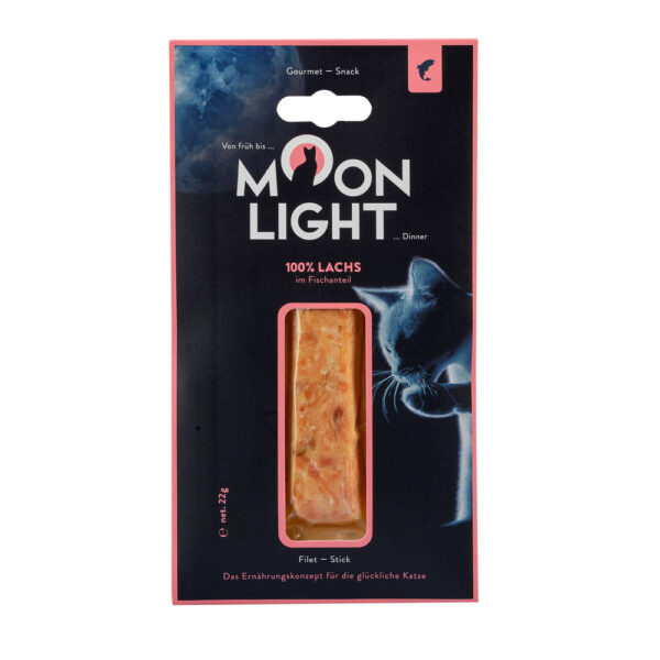 Przysmaki dla kota MOONLIGHT DINNER filet łososia 22g Przysmaki dla kota MOONLIGHT DINNER filet łososia 22g