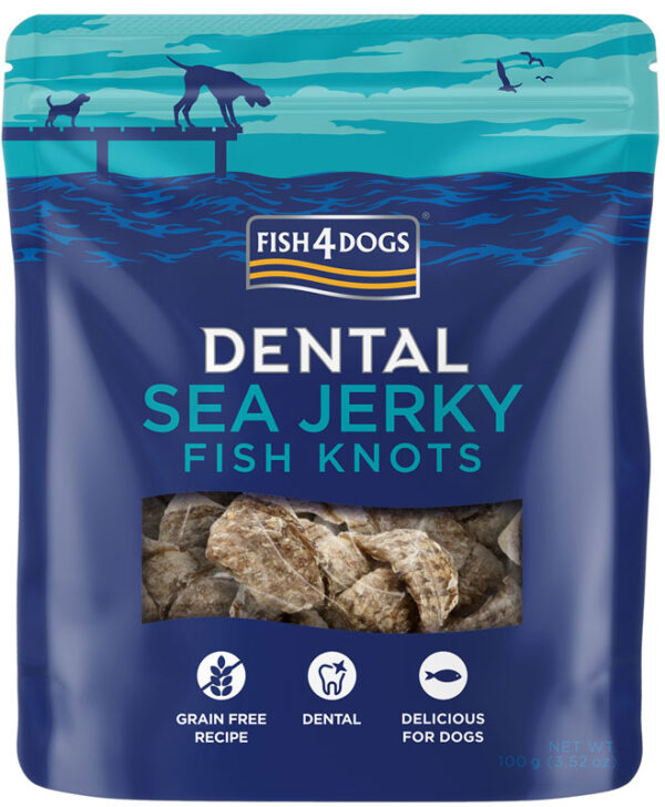 Przysmaki dla psa FISH4DOGS Sea Jerky Fish Knots 100g