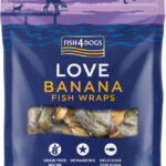 Przysmaki dla psa FISH4DOGS love banan ryba 100g