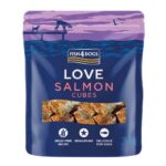 Przysmaki dla psa FISH4DOGS love łosoś cubes 85g