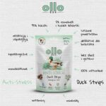 Przysmaki dla psa OLLO Air Dried Anti-Stress Strips kaczka 80g