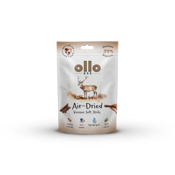 Przysmaki dla psa OLLO Air Dried soft sticks dziczyzna 80g