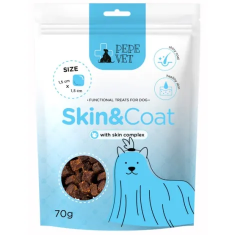 Przysmaki dla psa PEPE VET skin & coat 70g Przysmaki dla psa PEPE VET skin & coat 70g