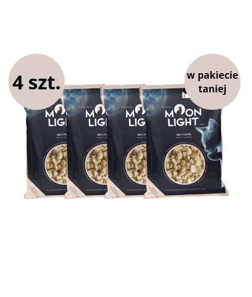 Zestaw 4 przysmaków dla kota MOONLIGHT DINNER liofilizowany kurczak 23g