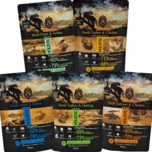 Zestaw próbek karmy dla kota AMBROSIA 5 x 100g