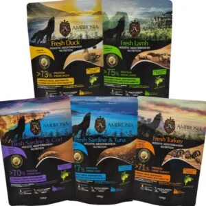 Zestaw próbek karmy dla psa AMBROSIA 5 x 100g