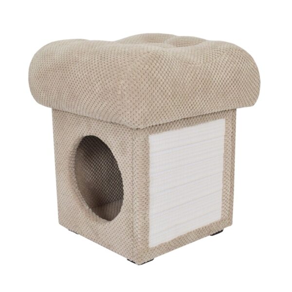 Drapak dla kota MAKSPOL 3 w 1 pufa otwierana różne kolory 35x42x40cm 1