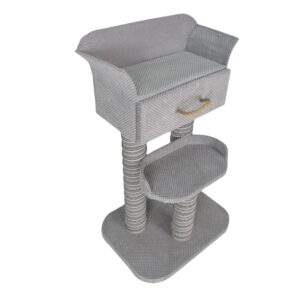 Drapak dla kota MAKSPOL lord z szufladą różne kolory 40x50x86cm