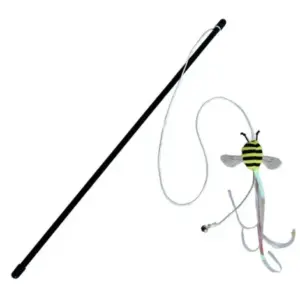 Zabawka dla kota BUBA wędka z pszczołą 46cm