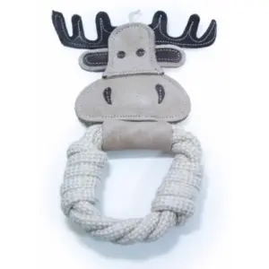 Zabawka dla psa BUBA eco-line łoś skurzany ze sznurem 28x12x5cm