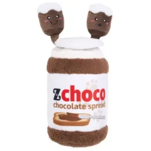 Zabawka dla psa BUBA pluszowa norka bungee słoik czekolady 21x12x11cm