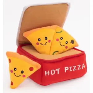 Zabawka dla psa BUBA pluszowa norka pudełko pizzy 16x15x10cm