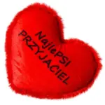 Zabawka dla psa BUBA pluszowe serce najlepsi przyjaciel 13x11x4cm