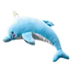 Zabawka dla psa BUBA pluszowy delfin ultrasoniczny z piszczałką 23x9x4cm