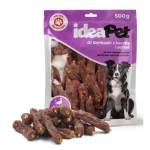 Przysmaki dla psa IDEAPET kiełbaski z kaczki i sera 500g