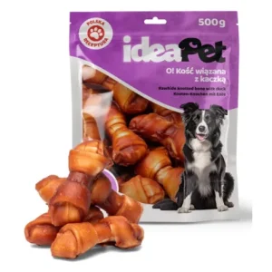 Przysmaki dla psa IDEAPET kości związane z kaczki 500g