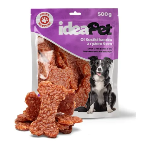 Przysmaki dla psa IDEAPET kostki z kaczki i ryżu 9cm 500g
