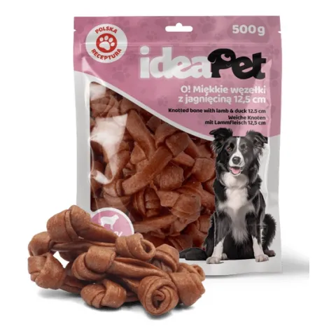 Przysmaki dla psa IDEAPET miękkie węzełki z jagnięciny 12.5cm 500g Przysmaki dla psa IDEAPET miękkie węzełki z jagnięciny 12.5cm 500g