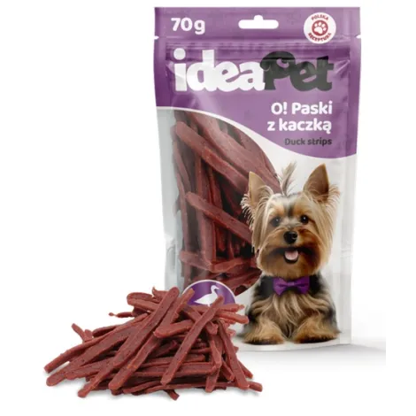 Przysmaki dla psa IDEAPET paski z kaczki 70g