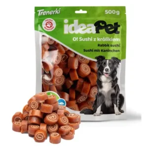 Przysmaki dla psa IDEAPET sushi z królika 500g