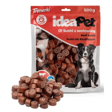 Przysmaki dla psa IDEAPET sushi z wołowiny 500g
