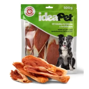 Przysmaki dla psa IDEAPET uszka królicze 500g