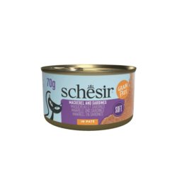 Karma dla kota SCHESIR pasta z sardynek i makreli 70g