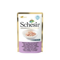 Karma dla kota SCHESIR kurczak szynka w galarecie 50g