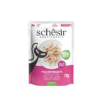Karma dla kota SCHESIR tuńczyk kurczak szynka w galaretce 85g
