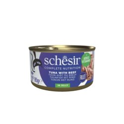 Karma dla kota SCHESIR tuńczyk wołowina w galarecie 85g
