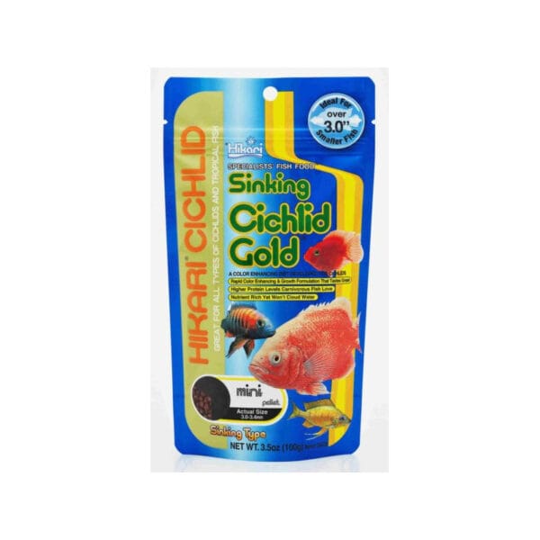 Pokarm dla ryb HIKARI cichlid gold sinking mini 100g Pokarm dla ryb HIKARI cichlid gold sinking mini 100g
