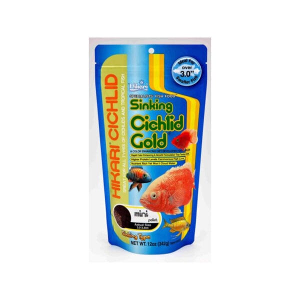 Pokarm dla ryb HIKARI cichlid gold sinking mini 342g