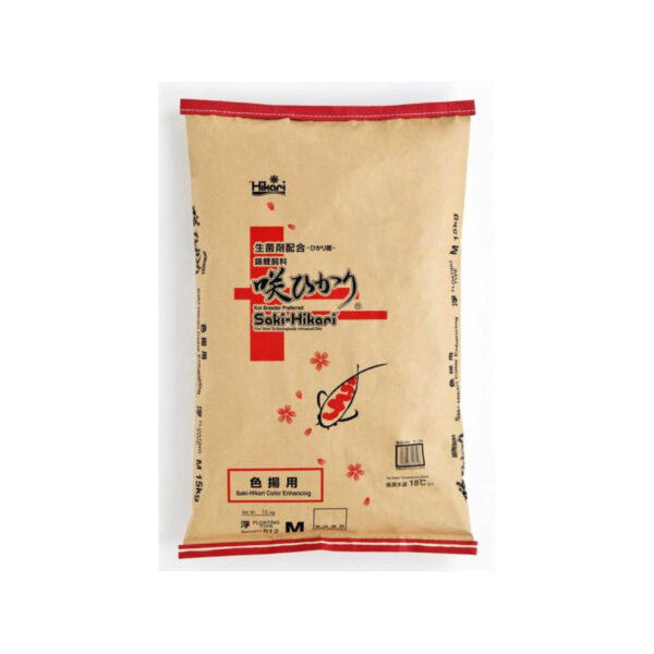 Pokarm dla ryb HIKARI staw granulat saki color floatting M 15kg