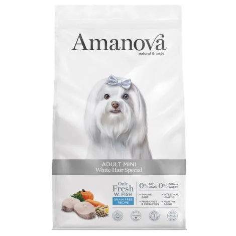Karma dla psa AMANOVA Adult Mini White Hair Special 2kg