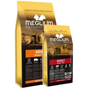 Karma dla psa MEGLIUM wieprzowina 14kg + 2.5kg wołowina gratis