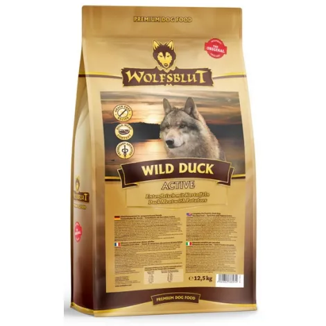 Karma dla psa WOLFSBLUT Wild Active kaczka i ziemniaki 12.5kg