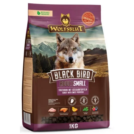 Karma dla psa WOLFSBULT Dog Black Bird Adult Small indyk bataty 1kg