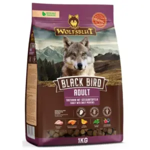Karma dla psa WOLFSBULT Dog Black Bird Adult indyk bataty 1kg