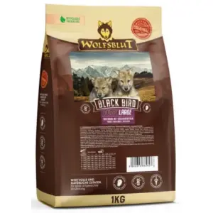 Karma dla psa WOLFSBULT Dog Black Bird Puppy Large indyk i bataty 1kg