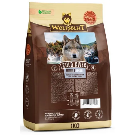 Karma dla psa WOLFSBULT Dog Cold River Small pstrąg bataty 1kg